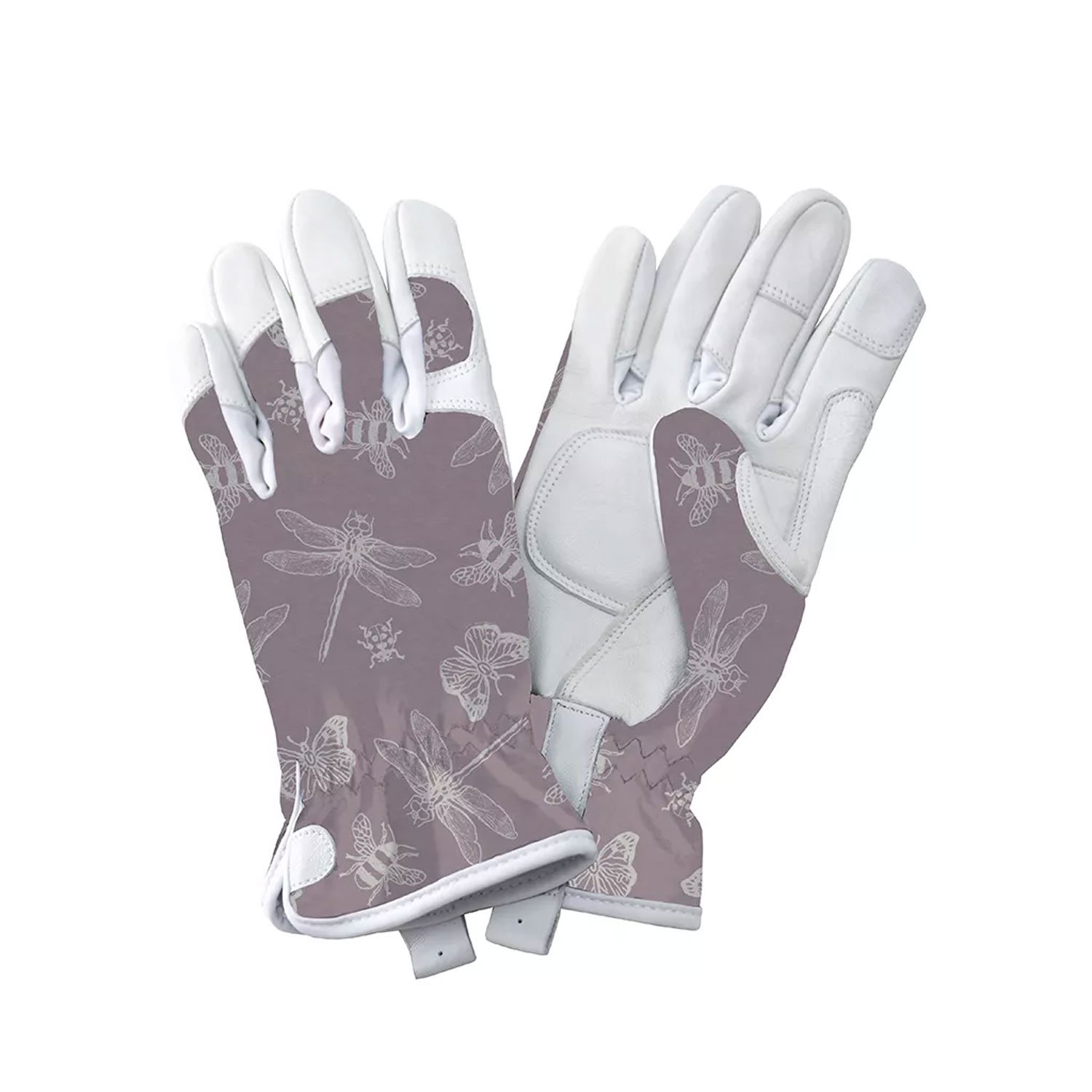 Kent and Stowe Leather Gloves FlutterBugs Purple Sml